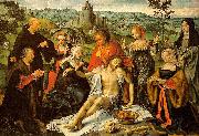 Joos van cleve Altarpiece of the Lamentation oil painting on canvas
